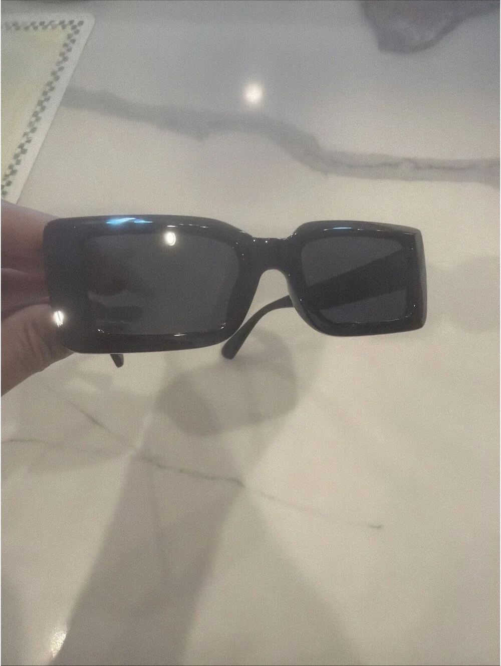 Aire Parallax Black Modern Sunglasses $70